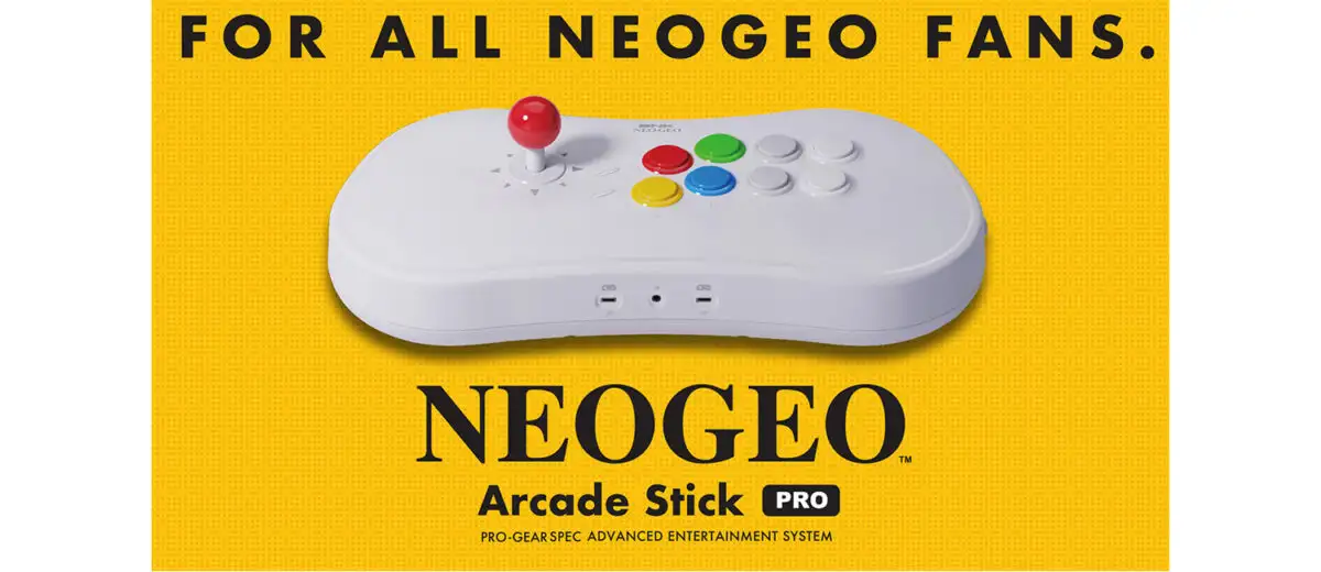 Introducing, the NEOGEO Arcade Stick Pro! A fighting stick with 20 classic SNK fighters pre-installed!