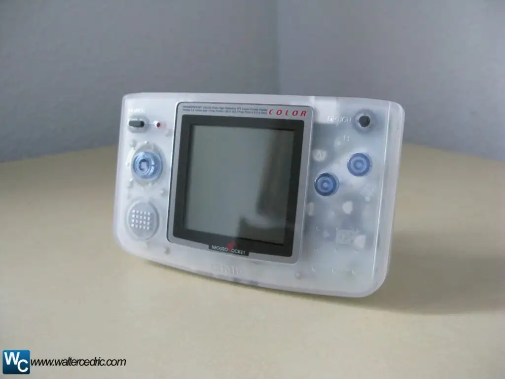 SNK Neo Geo Pocket Color crystal side view
